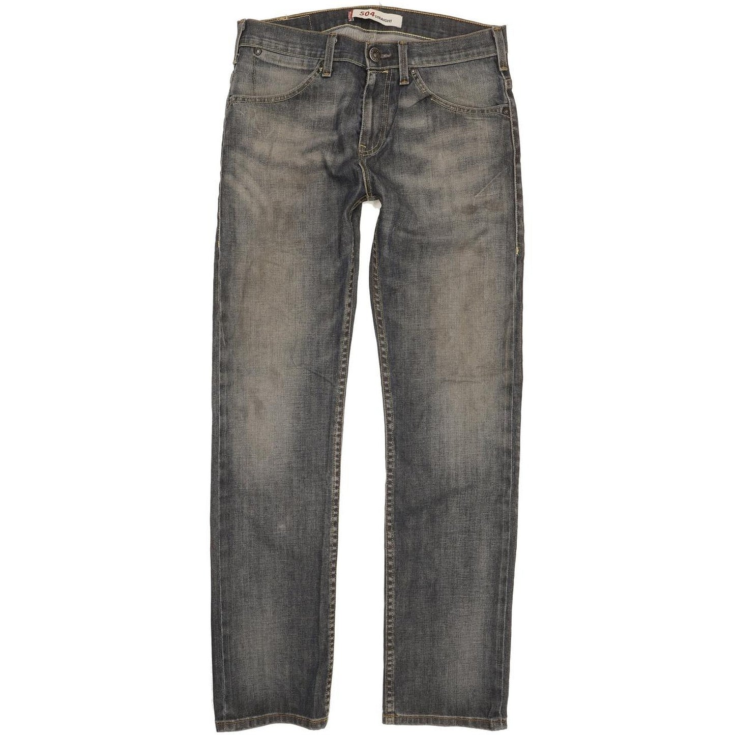 Levi's 504 Men Blue Straight Regular Stretch Jeans W30 L31