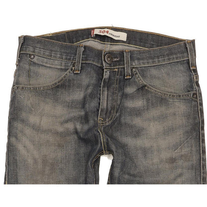Levi's 504 Men Blue Straight Regular Stretch Jeans W30 L31