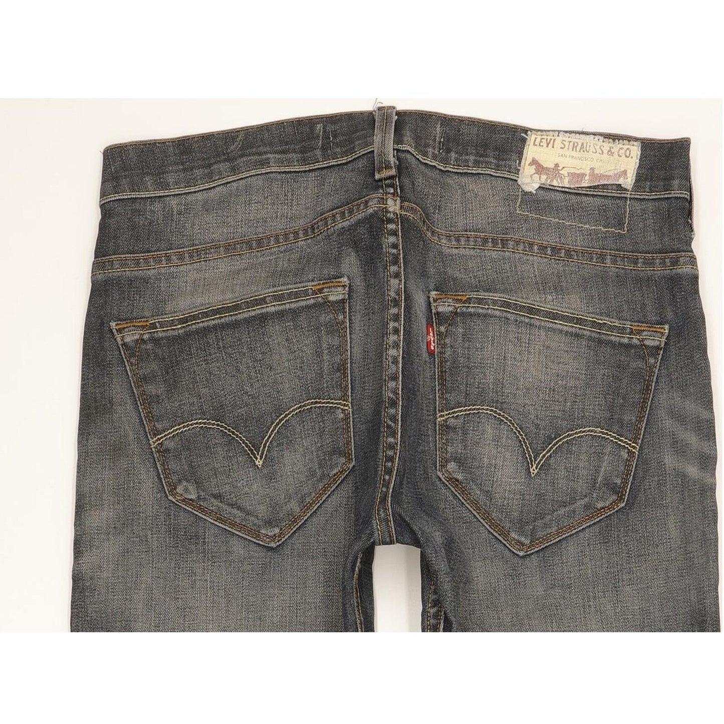 Levi's 504 Men Blue Straight Regular Stretch Jeans W30 L31
