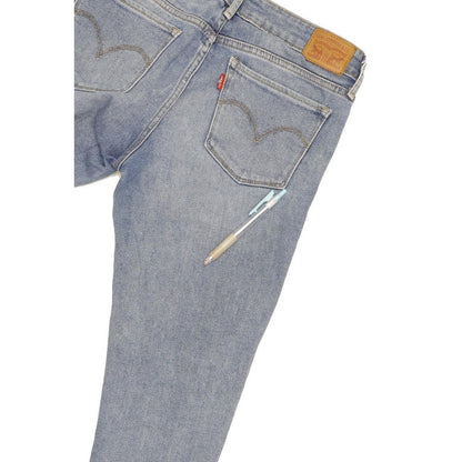 Levi's 711 Women Blue Skinny Slim Stretch Jeans W27 L27