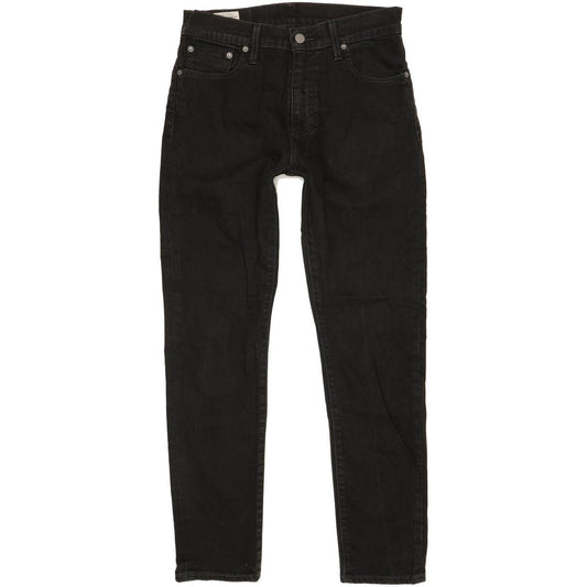 Levi's 512 Men Black Tapered Slim Stretch Jeans W30 L29