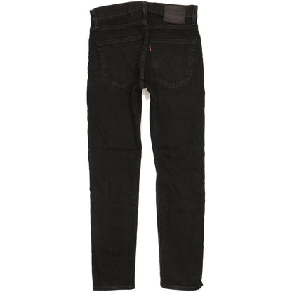 Levi's 512 Men Black Tapered Slim Stretch Jeans W30 L29