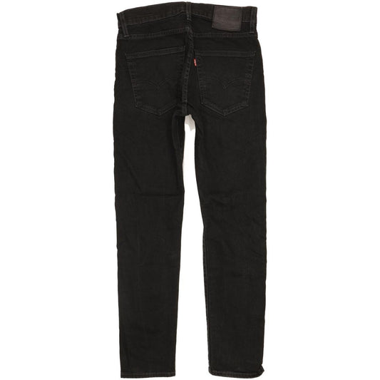 Levi's 512 Men Black Tapered Slim Stretch Jeans W30 L29