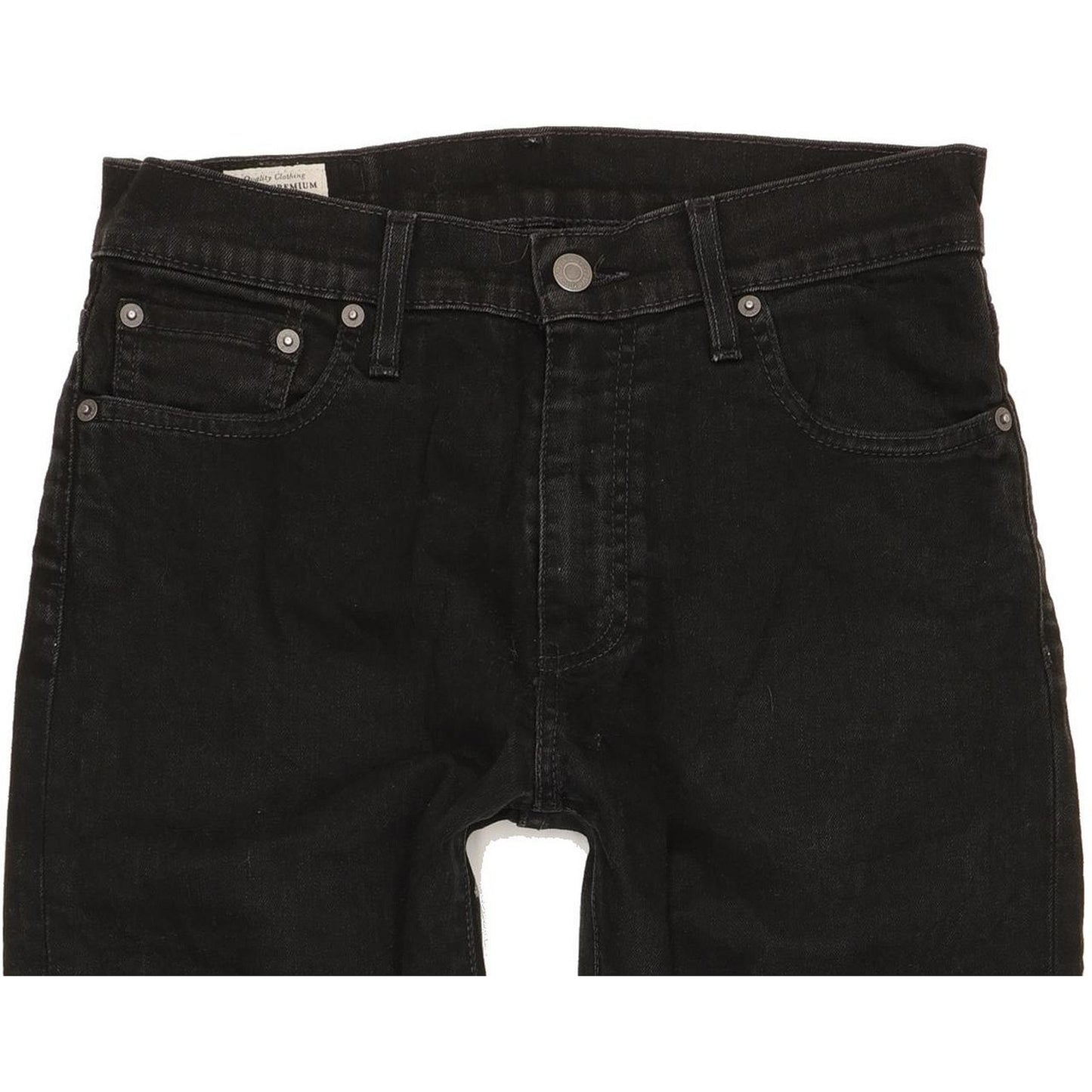 Levi's 512 Men Black Tapered Slim Stretch Jeans W30 L29