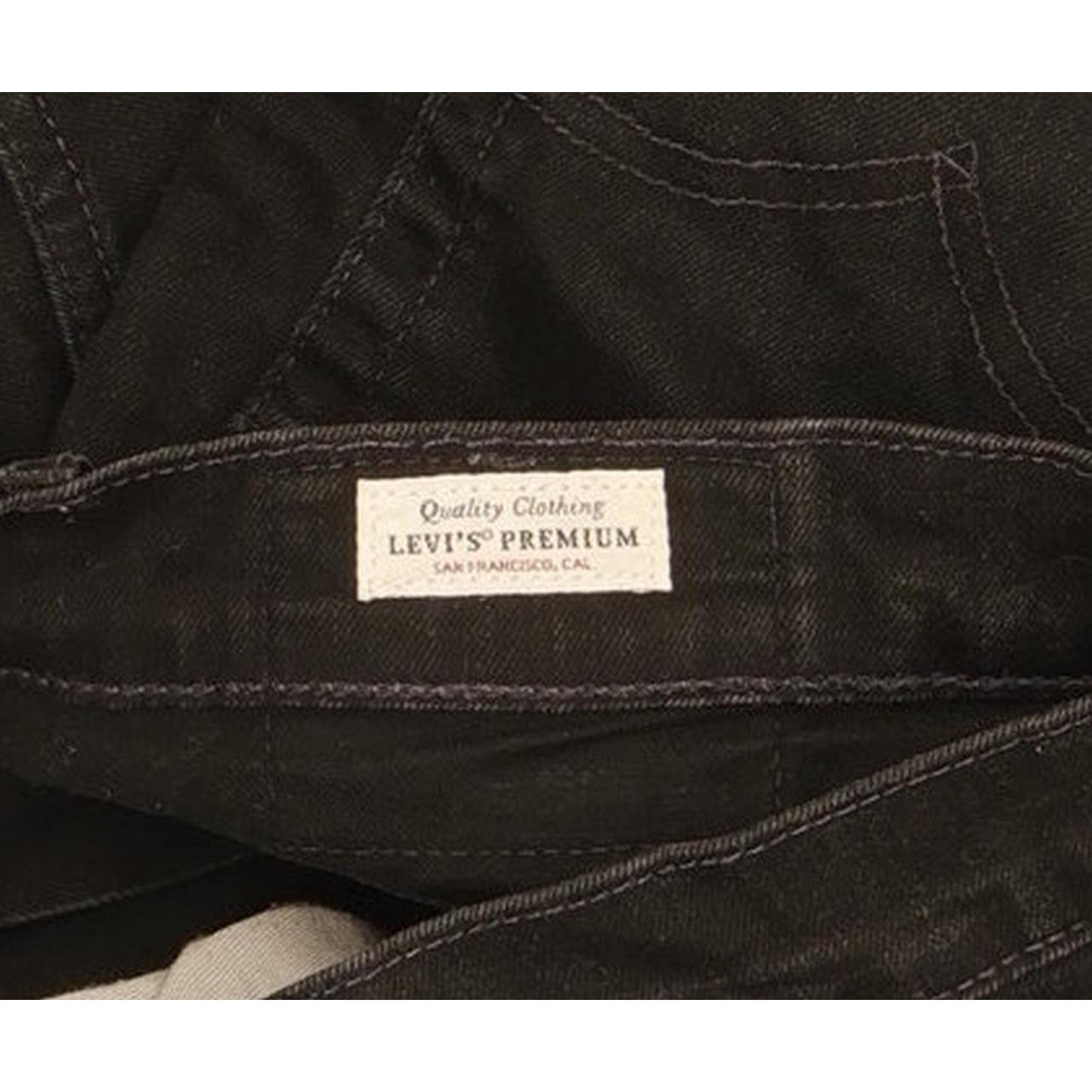 Levi's 512 Men Black Tapered Slim Stretch Jeans W30 L29