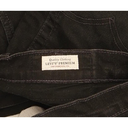 Levi's 512 Men Black Tapered Slim Stretch Jeans W30 L29