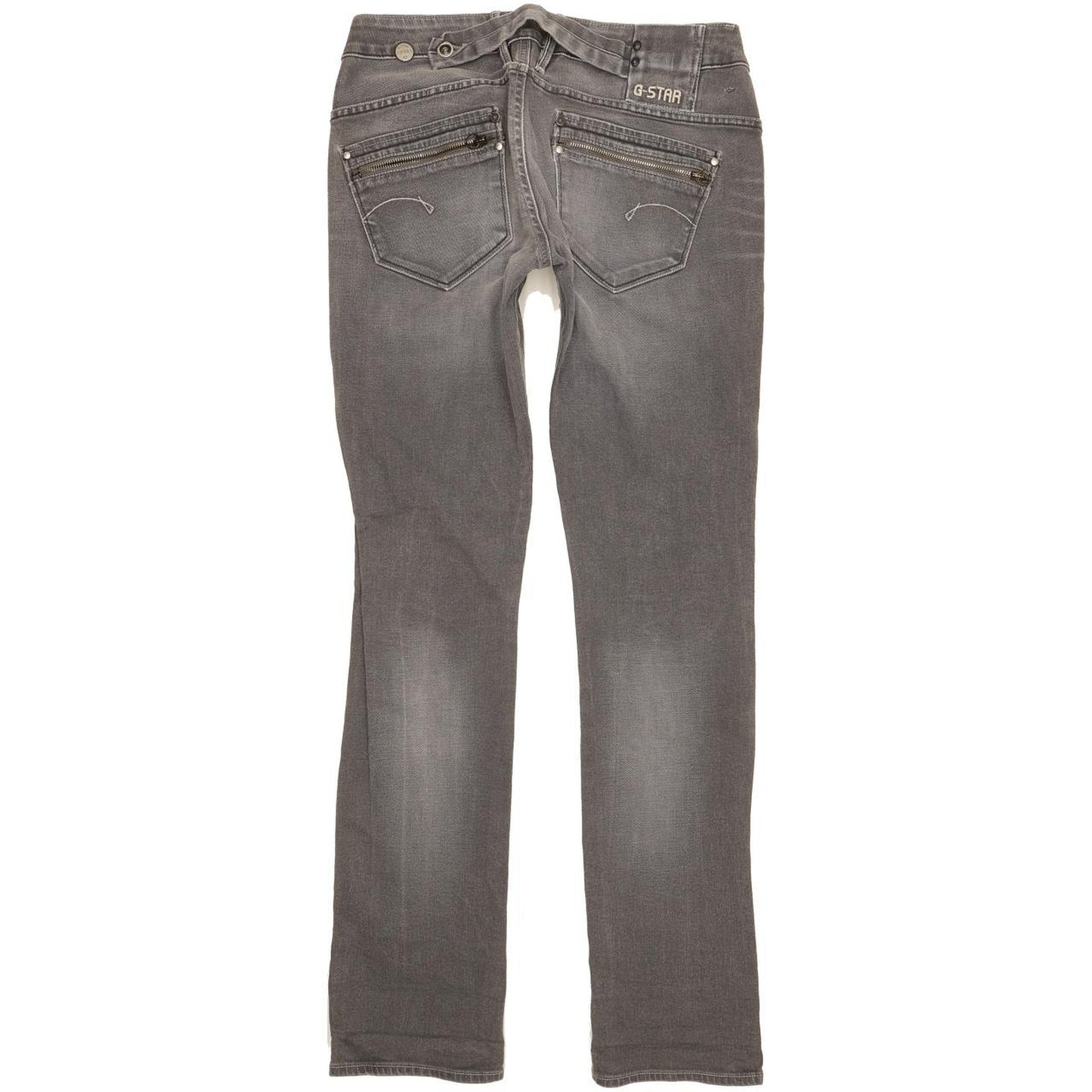 G-Star Corvet Men Grey Straight Slim Stretch Jeans W30 L34