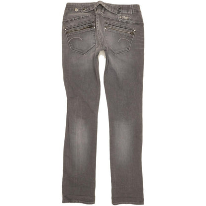 G-Star Corvet Men Grey Straight Slim Stretch Jeans W30 L34
