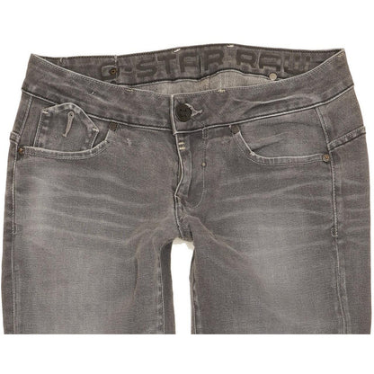 G-Star Corvet Men Grey Straight Slim Stretch Jeans W30 L34