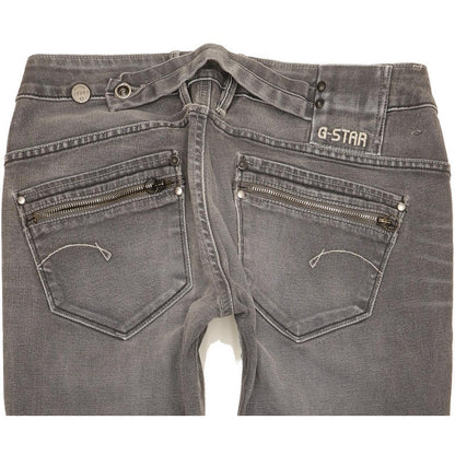 G-Star Corvet Men Grey Straight Slim Stretch Jeans W30 L34