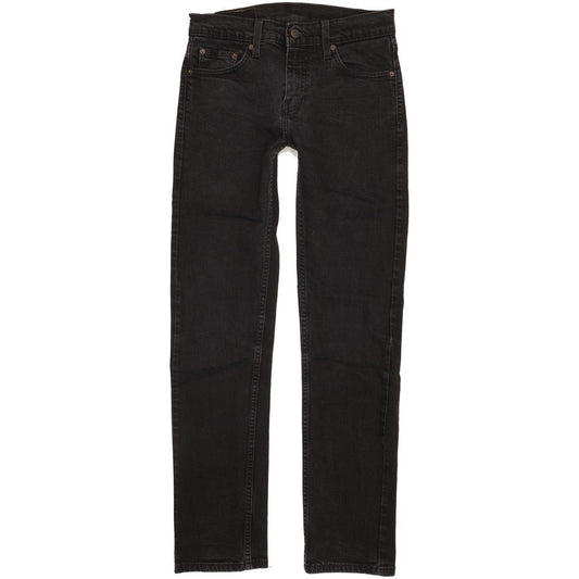 Levi's 505 Men Black Straight Regular Stretch Jeans W29 L32