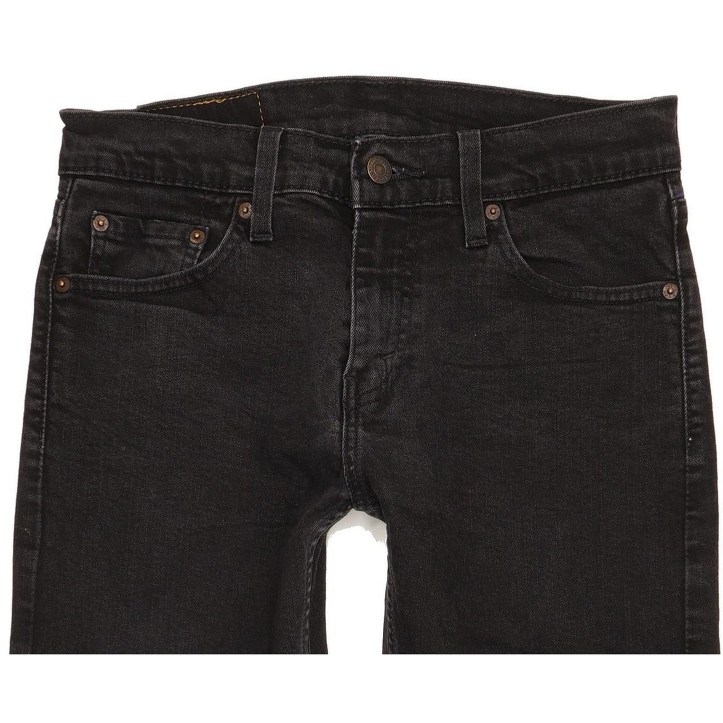 Levi's 505 Men Black Straight Regular Stretch Jeans W29 L32