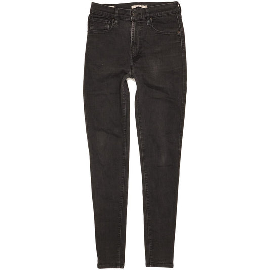 Levi's Mile Black Skinny Slim Stretch Jeans High Waisted W30 L30