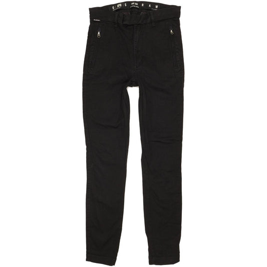 G-Star Weld Black Skinny Slim Chino Stretch Jeans High Waisted W30 L30