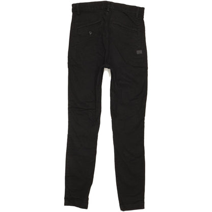 G-Star Weld Black Skinny Slim Chino Stretch Jeans High Waisted W30 L30