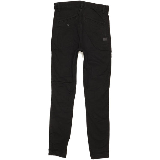 G-Star Weld Black Skinny Slim Chino Stretch Jeans High Waisted W30 L30
