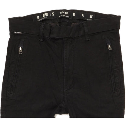 G-Star Weld Black Skinny Slim Chino Stretch Jeans High Waisted W30 L30