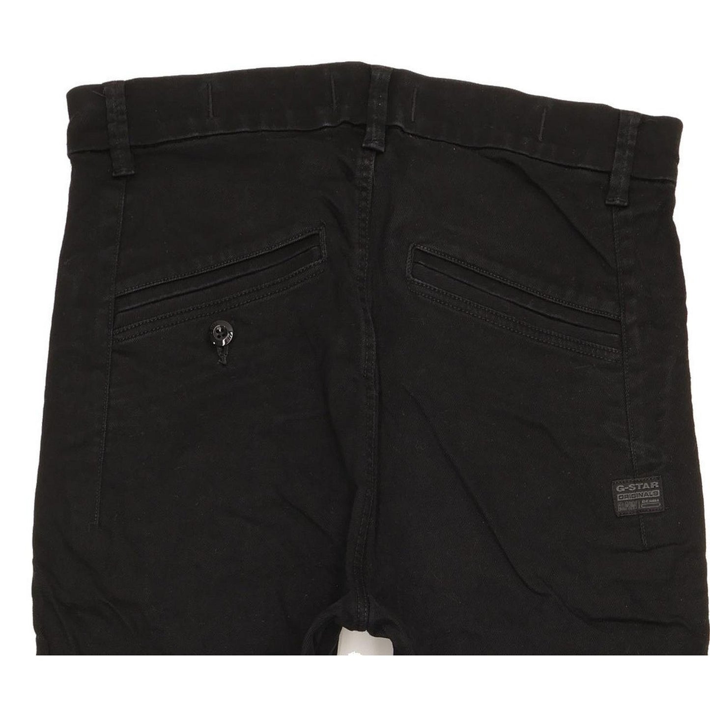 G-Star Weld Black Skinny Slim Chino Stretch Jeans High Waisted W30 L30