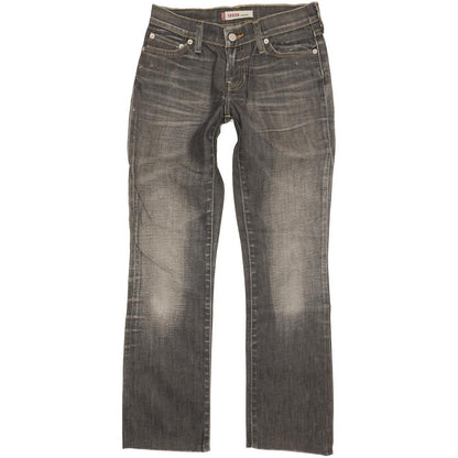 Levi's 528 Women Navy Straight Slim Stretch Jeans W27 L28