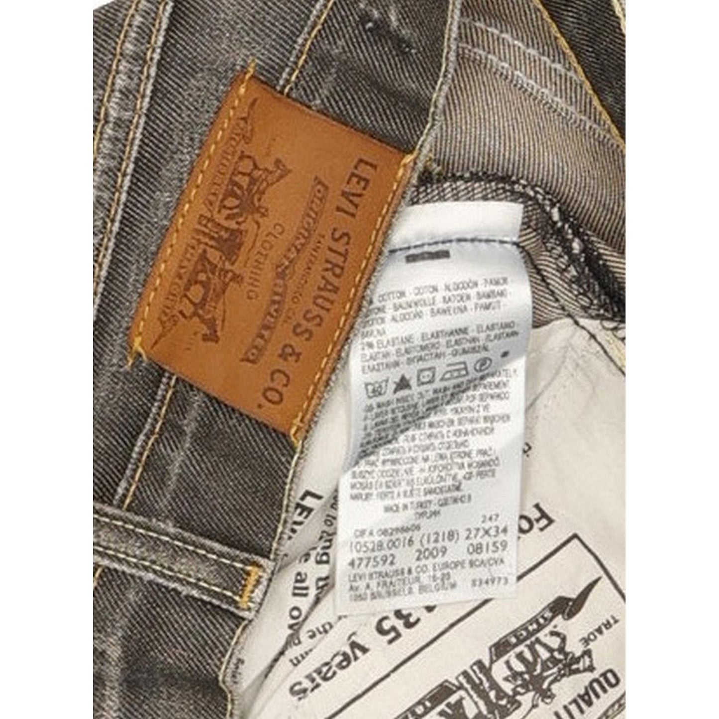 Levi's 528 Women Navy Straight Slim Stretch Jeans W27 L28