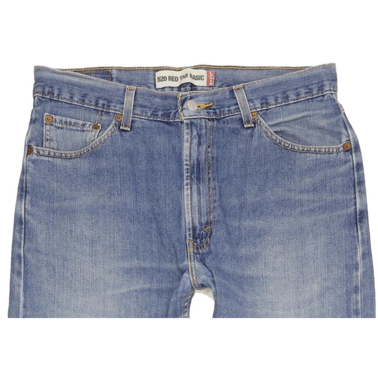 Levi's 520 Men Blue Straight Regular Jeans W34 L32