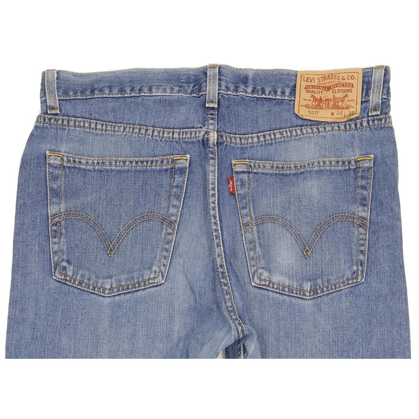 Levi's 520 Men Blue Straight Regular Jeans W34 L32