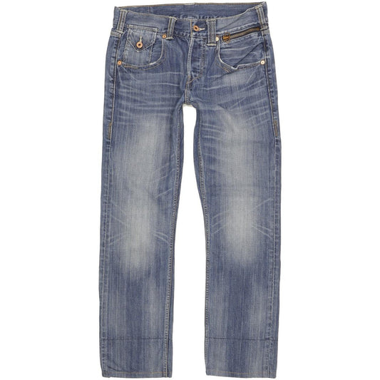 Levi's 522 Men Blue Straight Slim Jeans W32 L30