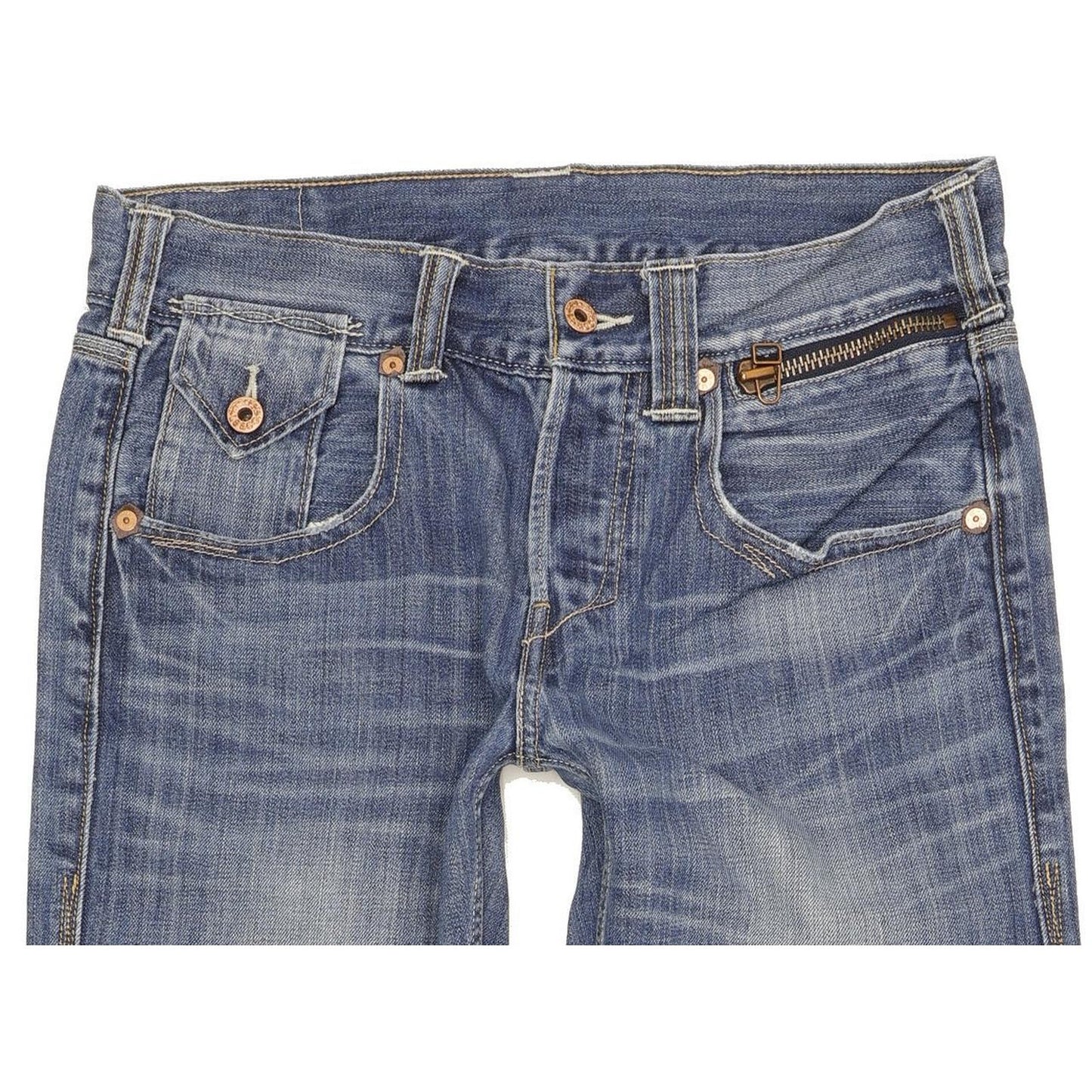 Levi's 522 Men Blue Straight Slim Jeans W32 L30