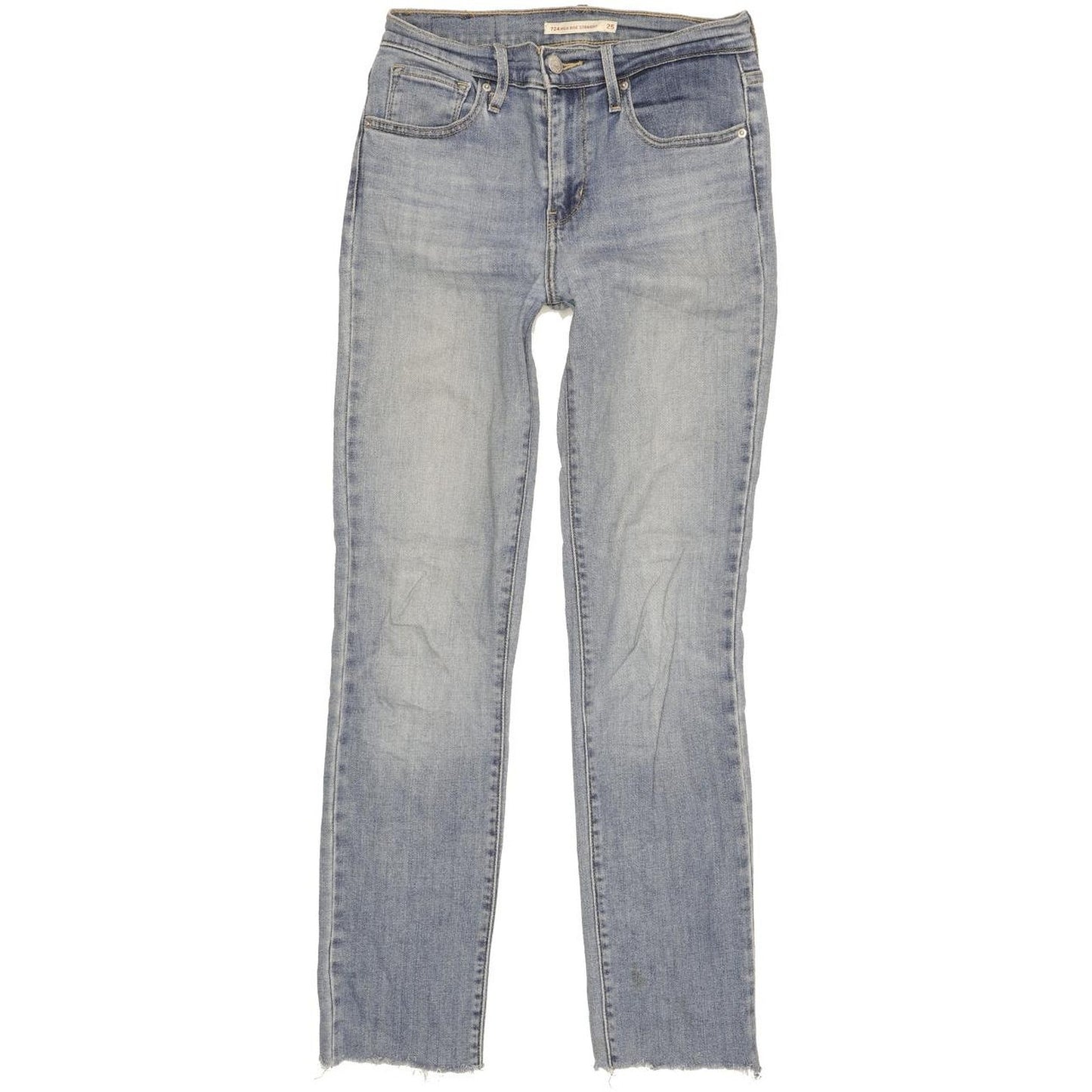 Levi's 724 Women Blue Straight Slim Stretch Jeans W25 L28