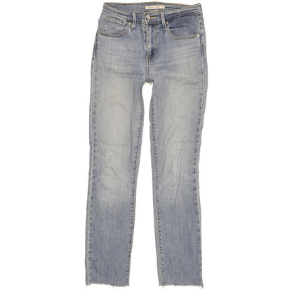 Levi's 724 Women Blue Straight Slim Stretch Jeans W25 L28