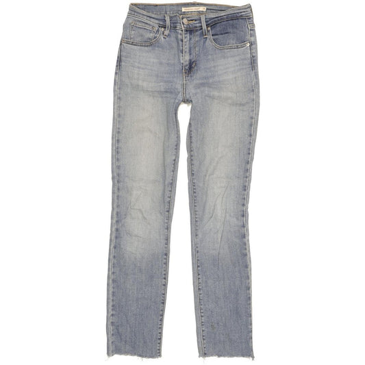 Levi's 724 Women Blue Straight Slim Stretch Jeans W25 L28