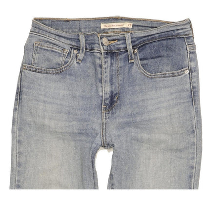 Levi's 724 Women Blue Straight Slim Stretch Jeans W25 L28