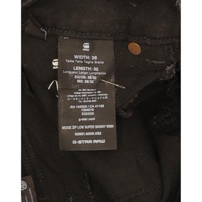 G-Star Midge Women Black Skinny Slim Stretch Jeans W28 L26