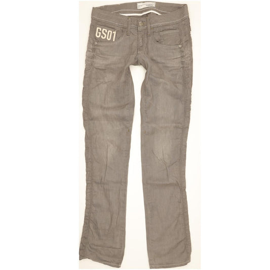 G-Star Saville Women Grey Straight Slim Stretch Jeans W29 L34