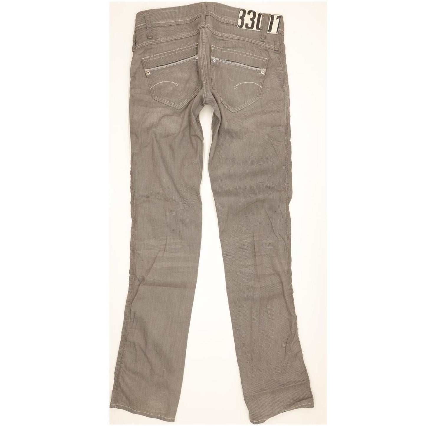 G-Star Saville Women Grey Straight Slim Stretch Jeans W29 L34