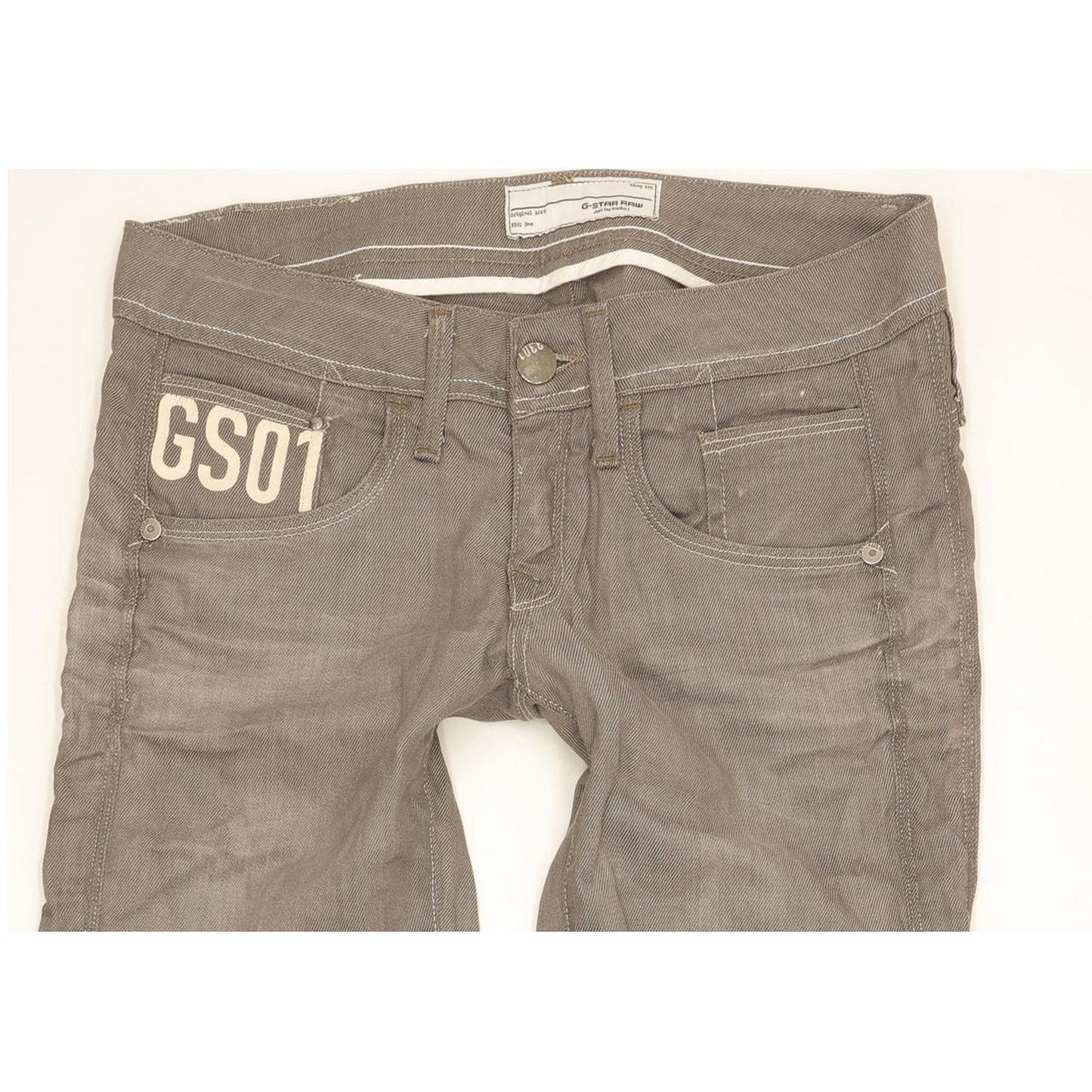 G-Star Saville Women Grey Straight Slim Stretch Jeans W29 L34