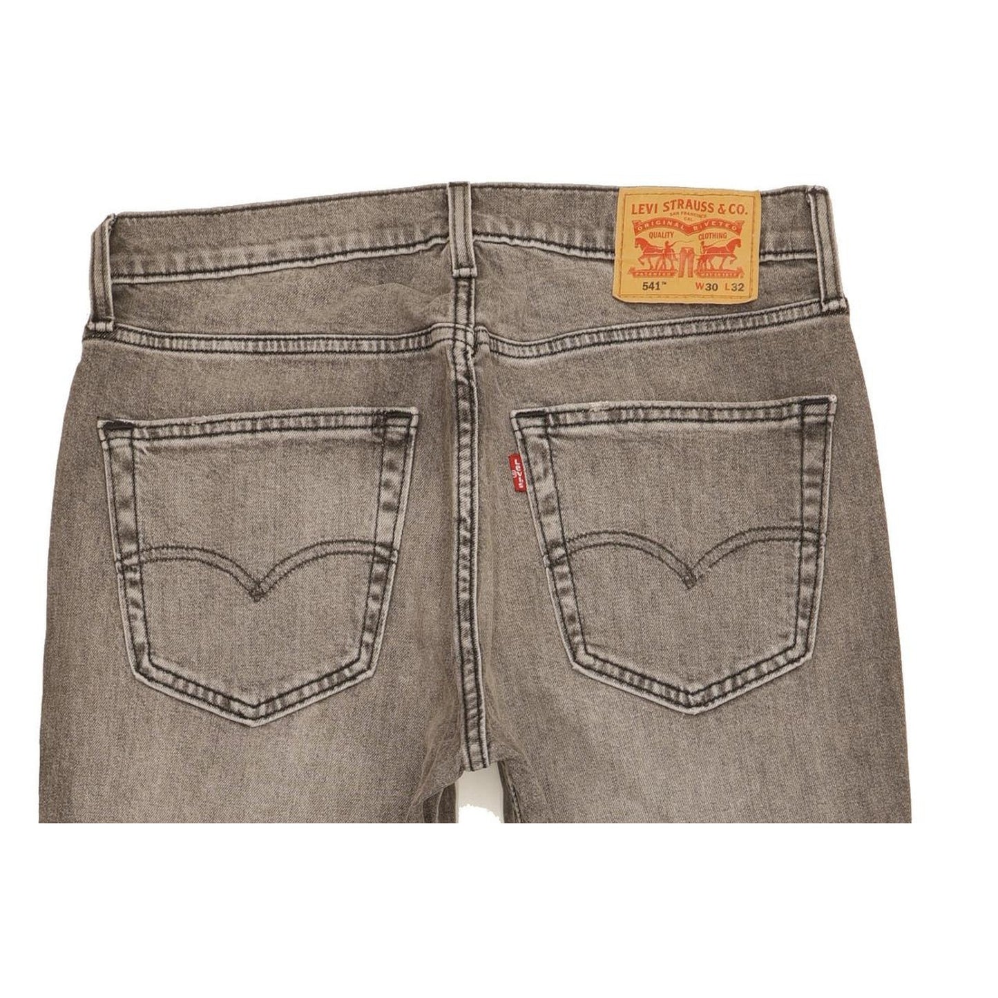 Levi's 541 Men Grey Straight Slim Stretch Jeans W30 L31