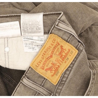 Levi's 510 Men Grey Skinny Slim Stretch Jeans W38 L31