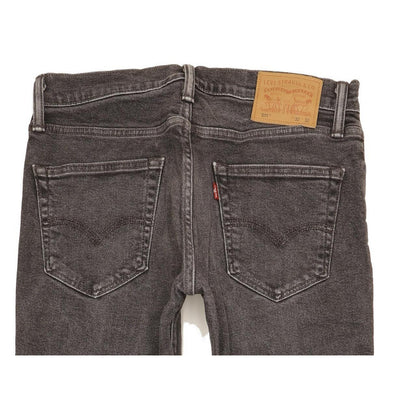 Levi's 511 Men Charcoal Straight Slim Stretch Jeans W32 L31