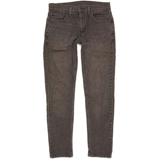 Levi's 502 Men Charcoal Tapered Regular Stretch Jeans W29 L29