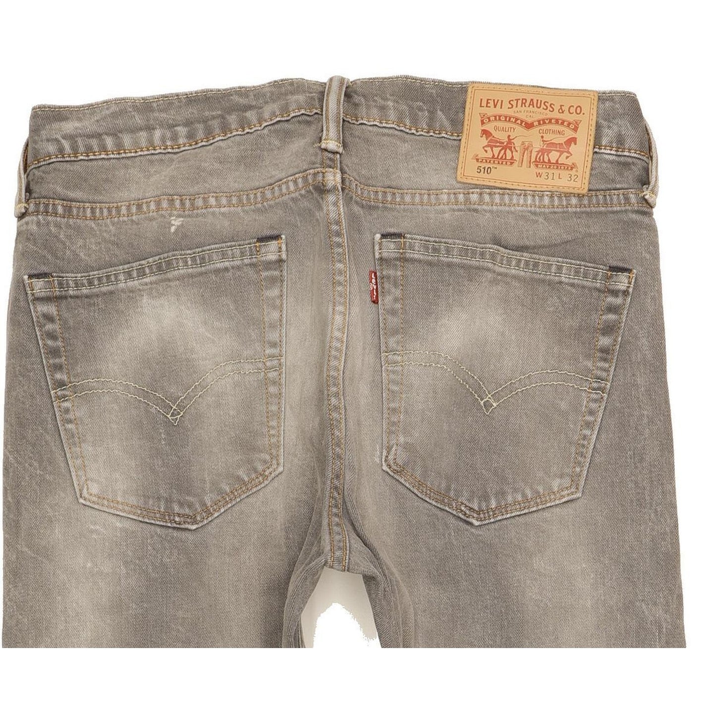 Levi's 510 Men Grey Skinny Slim Stretch Jeans W31 L31