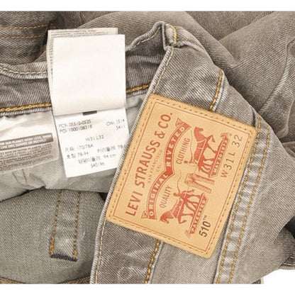 Levi's 510 Men Grey Skinny Slim Stretch Jeans W31 L31