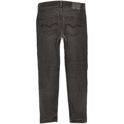 Levi's 512 Men Black Tapered Slim Stretch Jeans W32 L29