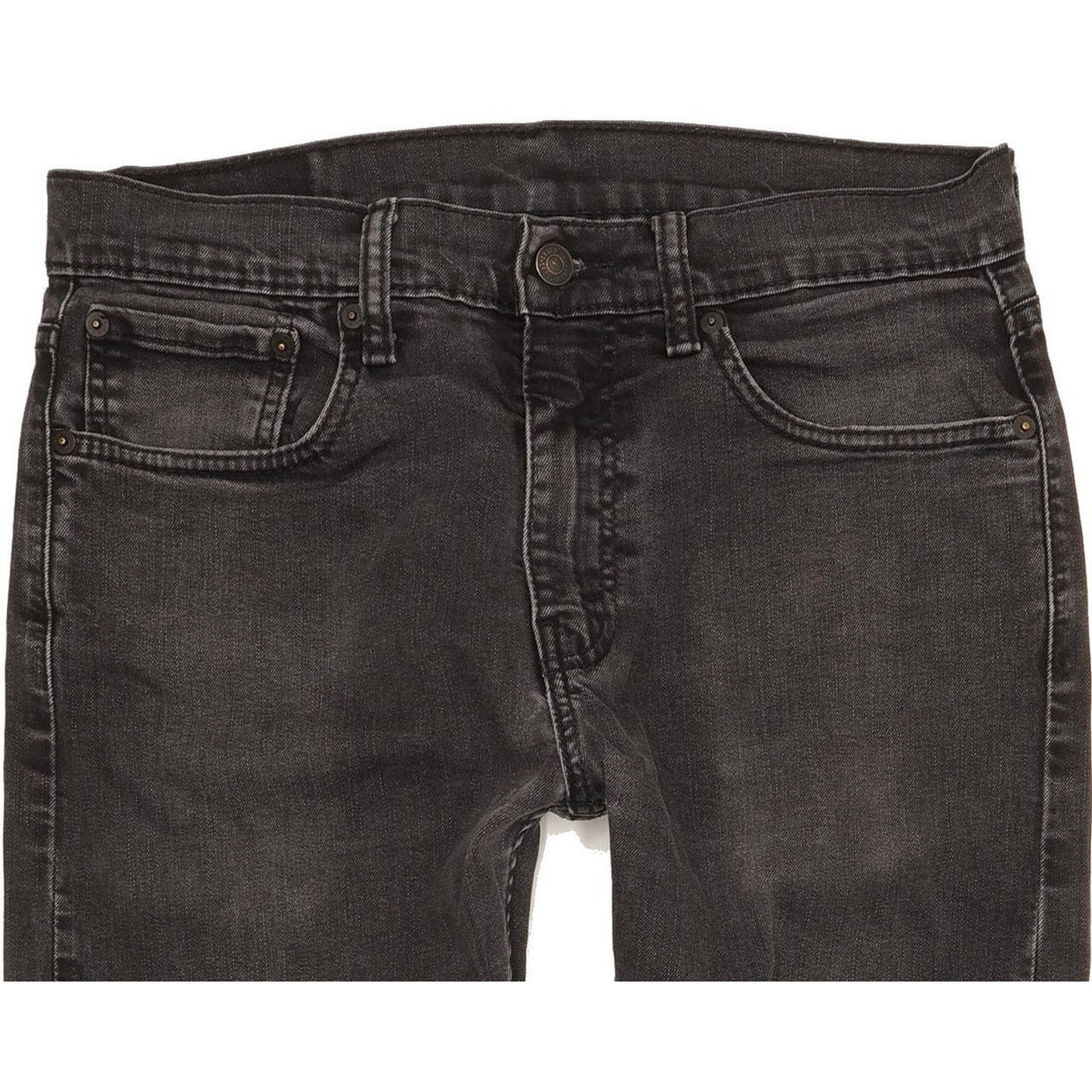 Levi's 512 Men Black Tapered Slim Stretch Jeans W32 L29