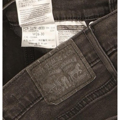 Levi's Mile Women Black Skinny Slim Jeans W26 L29