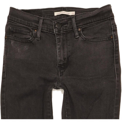 Levi's Slimming Women Black Skinny Slim Jeans W26 L31