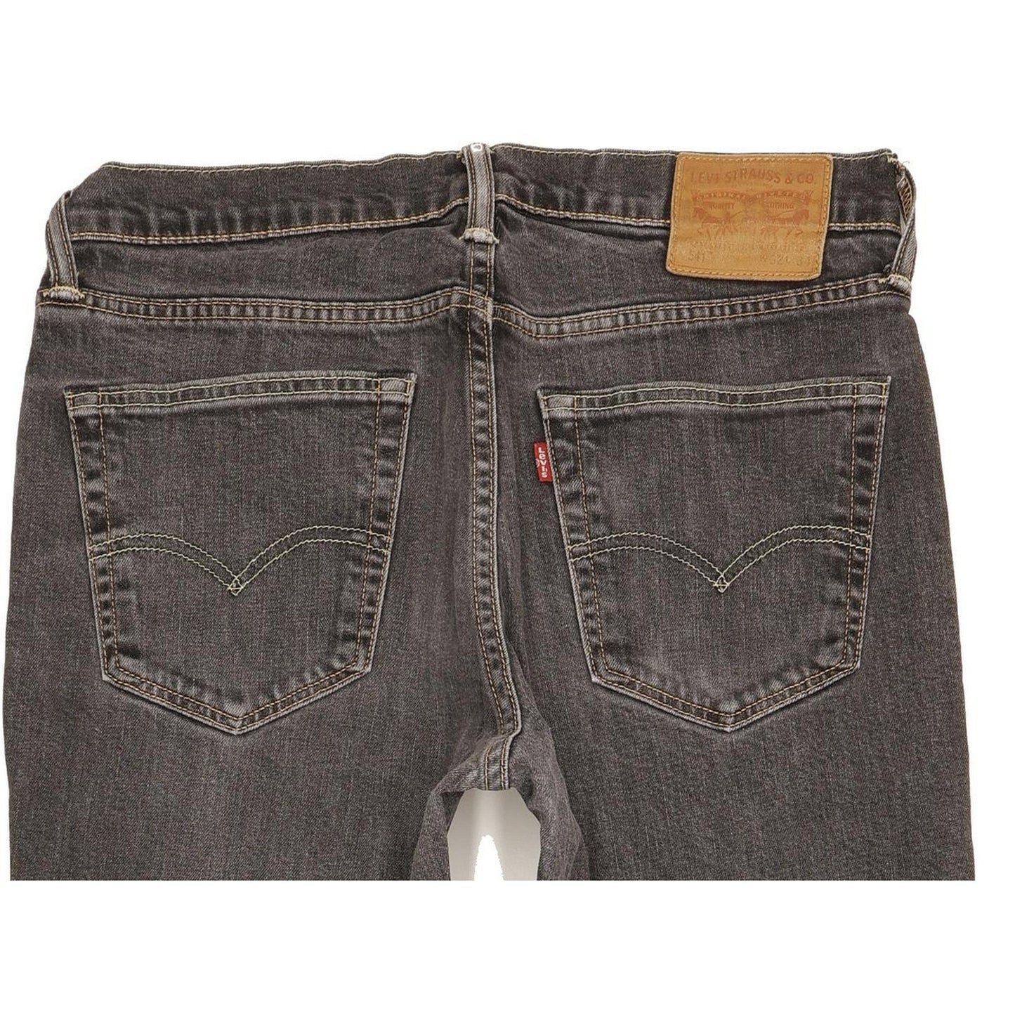 Levi's 541 Men Charcoal Straight Regular Stretch Jeans W32 L31