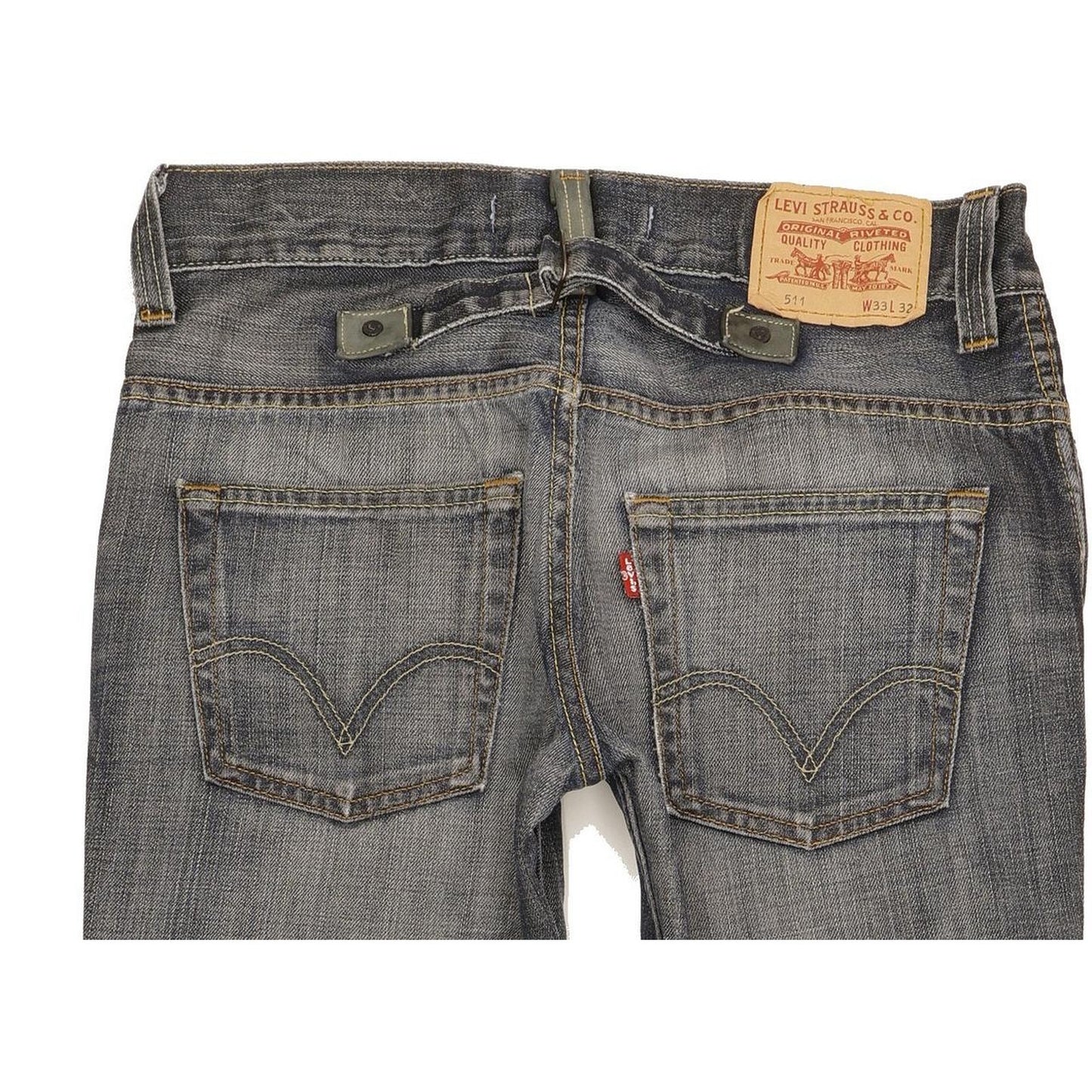 Levi's 511 Men Blue Straight Slim Jeans W33 L31