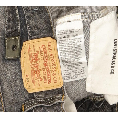 Levi's 511 Men Blue Straight Slim Jeans W33 L31