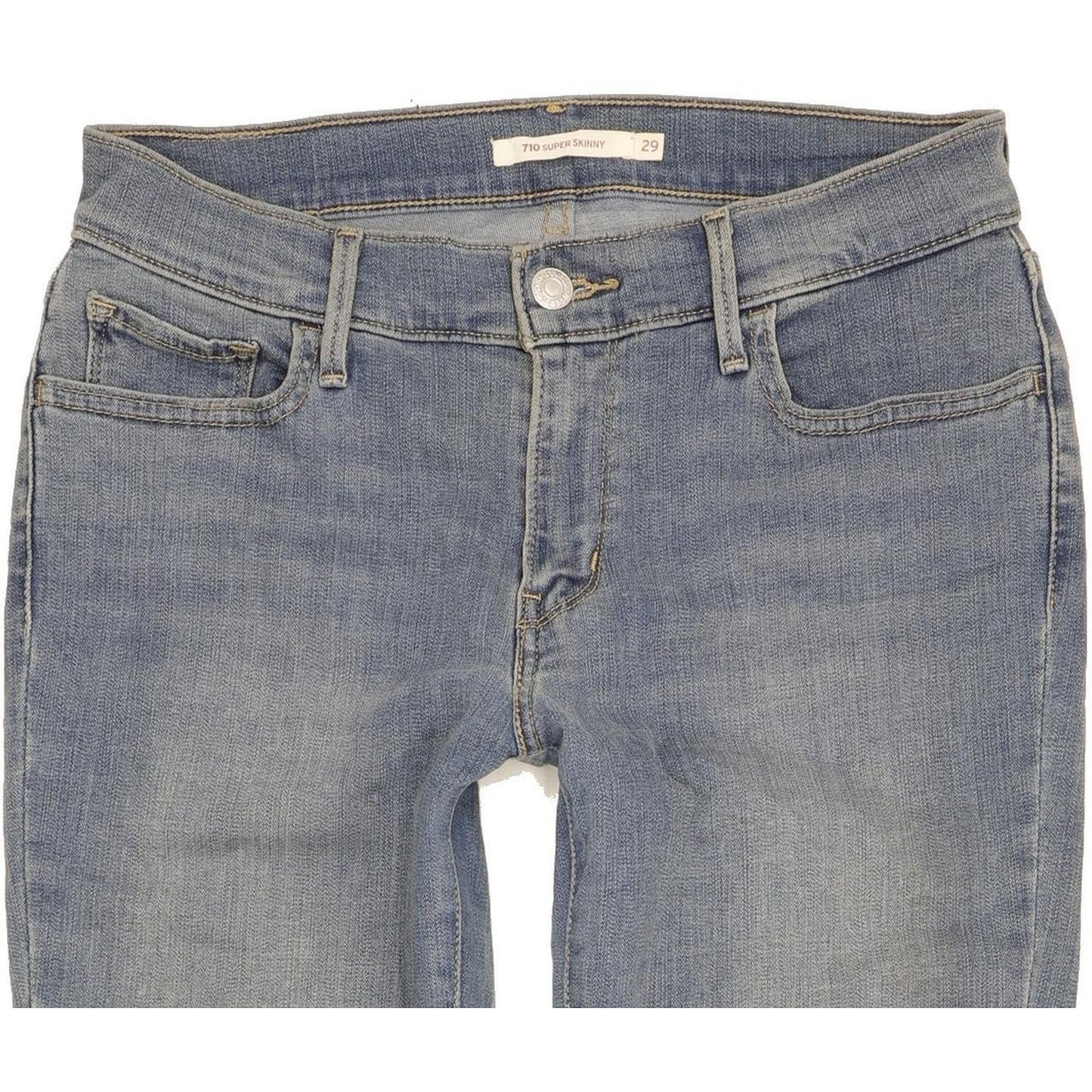 Levi's 710 Super Women Blue Skinny Slim Stretch Jeans W29 L30